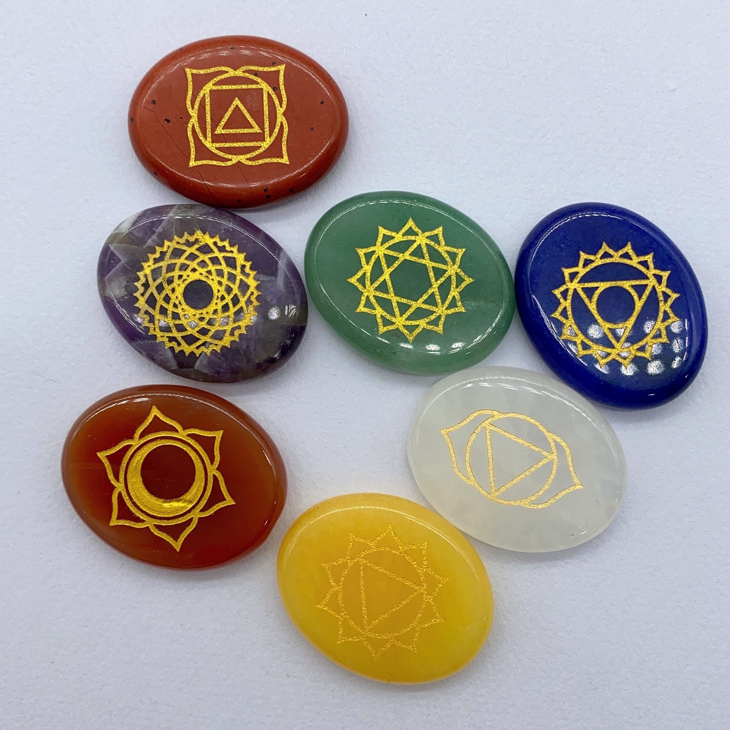 Natural Crystal Chakra Set for Energy Healing Your Mind